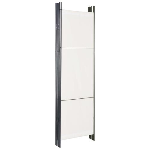 6-panels rumdeler 300 x 180 cm hvid