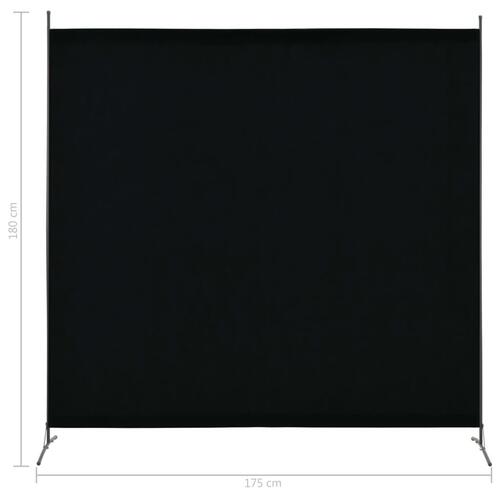 1-panels rumdeler 175 x 180 cm sort