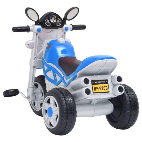 Trehjulet børnecykel blå