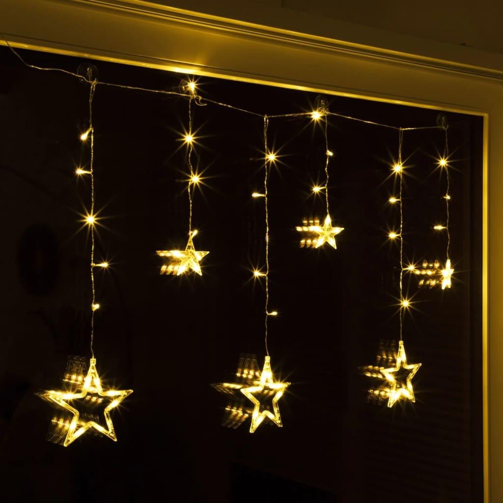 Billede af lysende stjernegardin Fairy med 63 LED'er hos Boligcenter.dk