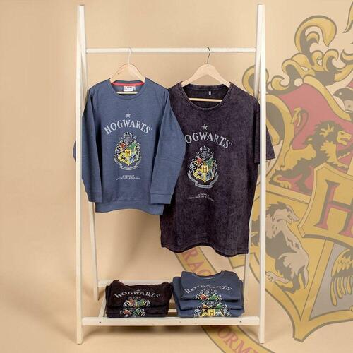Kortærmet T-shirt til Kvinder Harry Potter Grå Mørkegrå XS