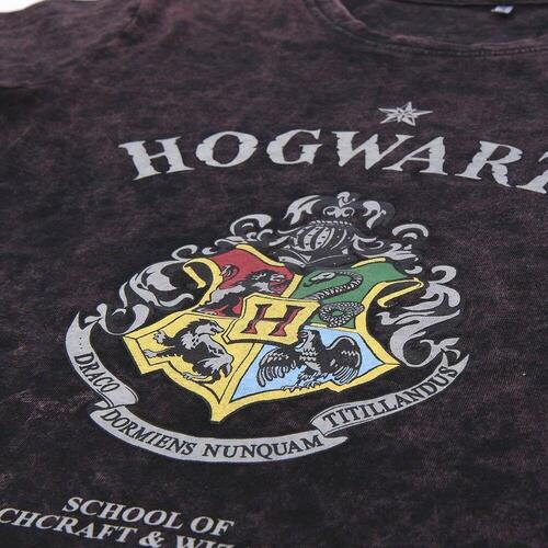Kortærmet T-shirt til Kvinder Harry Potter Grå Mørkegrå XS