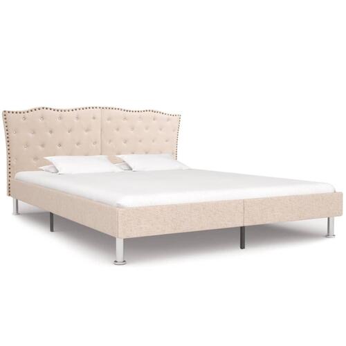 Sengestel 180 x 200 cm stof beige