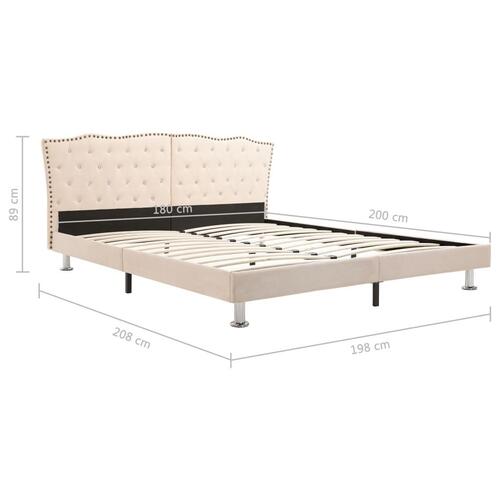 Sengestel 180 x 200 cm stof beige