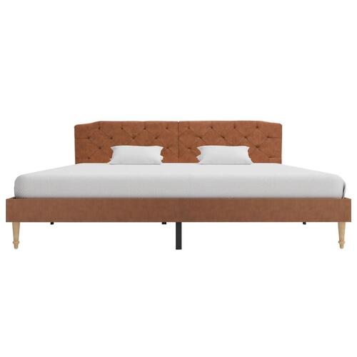 Sengestel 180 x 200 cm stof brun