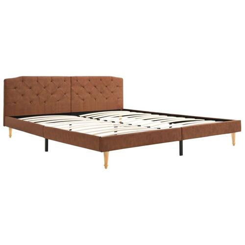 Sengestel 180 x 200 cm stof brun