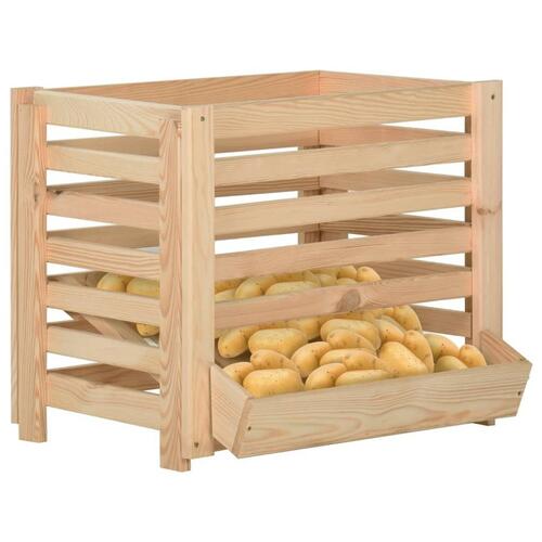 Kartoffelkasse 60x40x50 cm massivt fyrretræ