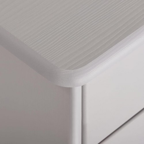 Kommode 75x35x80 cm massivt fyrretræ grå