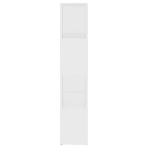 Bogreol/rumdeler i hvid - 60 × 24 × 124,5 cm, konstrueret træ