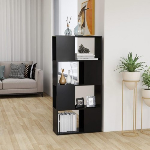 Bogreol/rumdeler 60x24x124,5 cm konstrueret træ grå