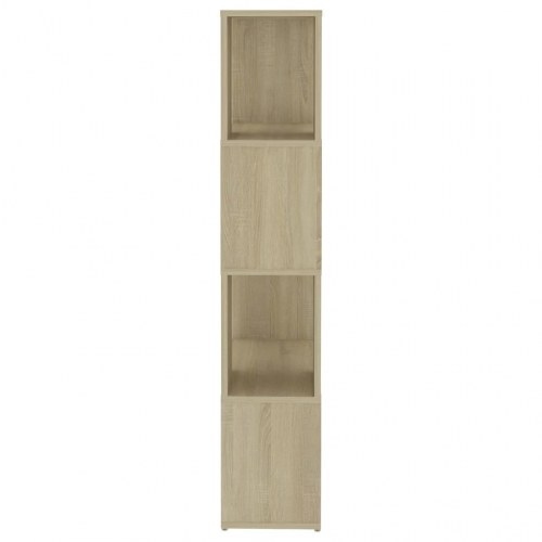 Bogreol/rumdeler 60×24×124,5 cm i konstrueret træ - sonoma-eg