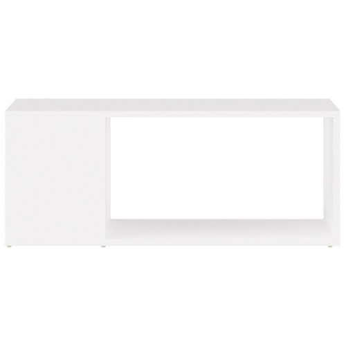 Tv-bord i hvidt konstrueret træ - 80 × 24 × 32 cm