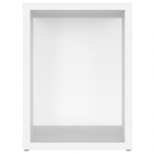 Tv-bord i hvidt konstrueret træ - 80 × 24 × 32 cm
