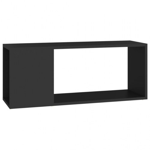 Tv-bord 80x24x32 cm konstrueret træ sort