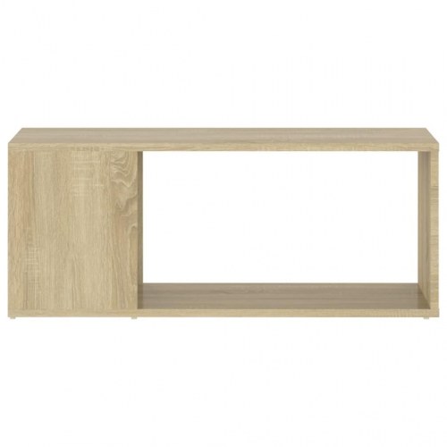 Tv-bord i konstrueret træ 80 x 24 x 32 cm sonoma-eg