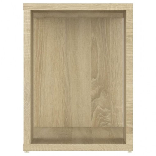 Tv-bord i konstrueret træ 80 x 24 x 32 cm sonoma-eg