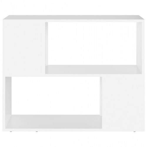 TV-bord 80 x 24 x 63 cm i konstrueret træ - hvid
