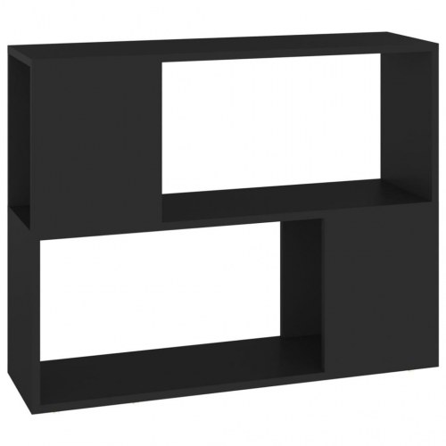 Tv-bord 80 × 24 × 63 cm i konstrueret træ - sort