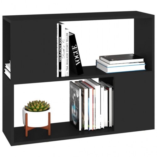 Tv-bord 80 × 24 × 63 cm i konstrueret træ - sort