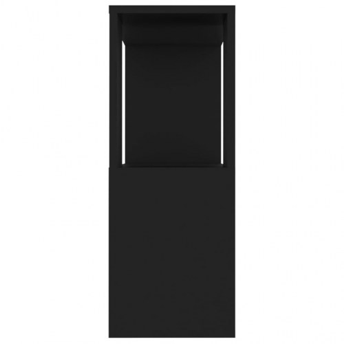 Tv-bord 80 × 24 × 63 cm i konstrueret træ - sort