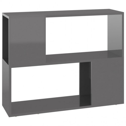 Tv-bord 80x24x63 cm konstrueret træ grå højglans