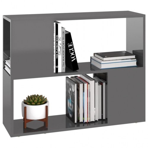 Tv-bord 80x24x63 cm konstrueret træ grå højglans