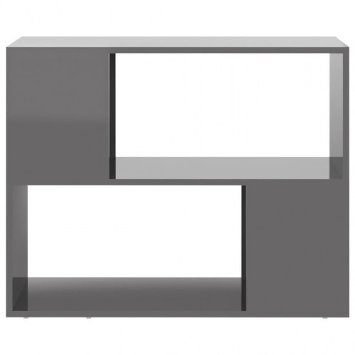 Tv-bord 80x24x63 cm konstrueret træ grå højglans