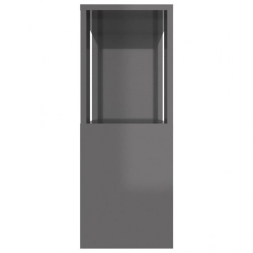 Tv-bord 80x24x63 cm konstrueret træ grå højglans