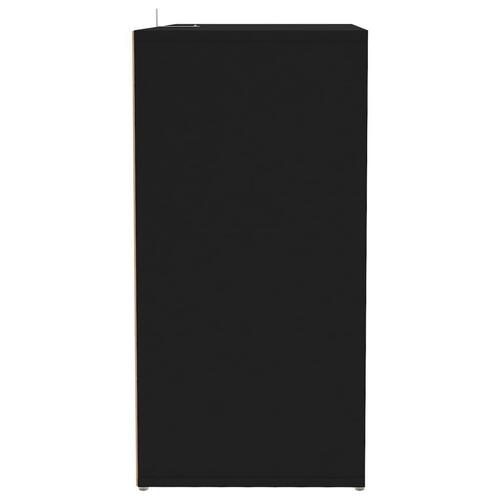 Skoskab 60x35x70 cm konstrueret træ sort