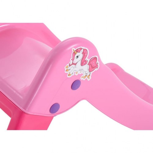 Rutsjebane til børn 111 cm foldbar pink