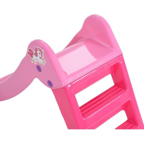 Rutsjebane til børn 111 cm foldbar pink