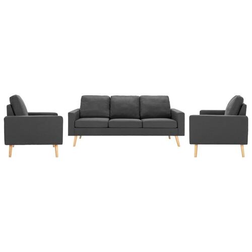 3 personers sofa stof mørkegrå