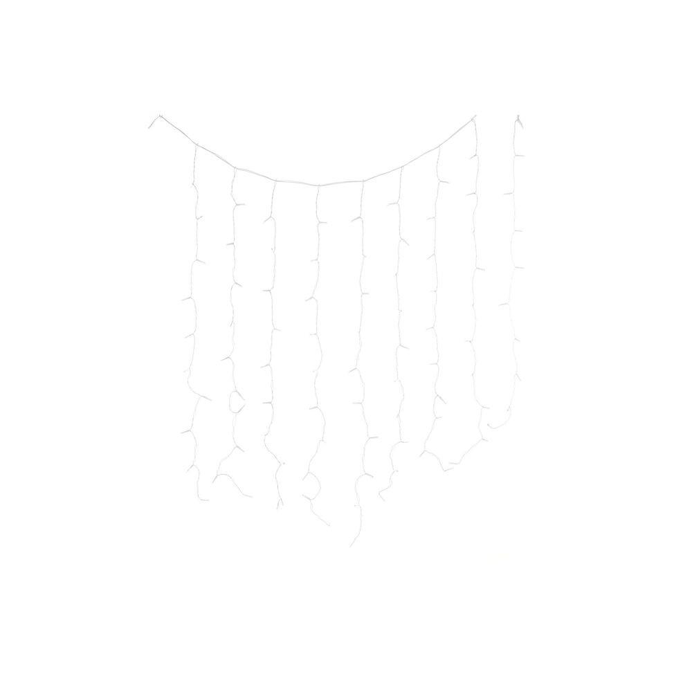 LED gardin Jul Hvid PVC (200 x 1 x 200 cm)
