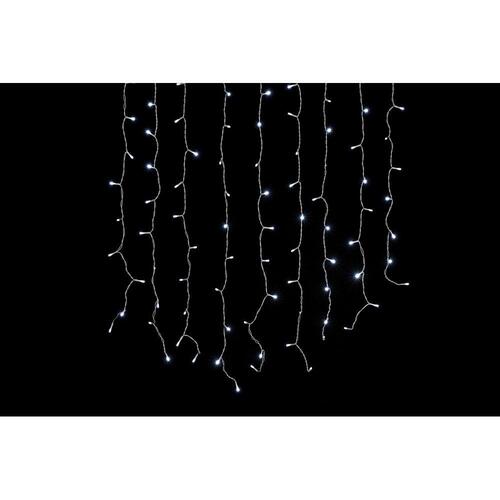 LED gardin Jul Hvid PVC (200 x 1 x 200 cm)