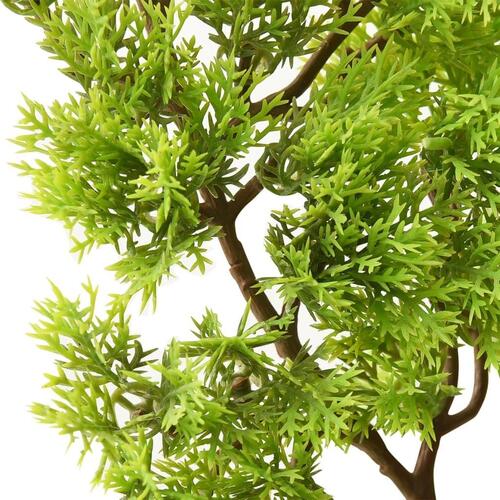 Kunstigt cypres-bonsaitræ med potte 60 cm grøn
