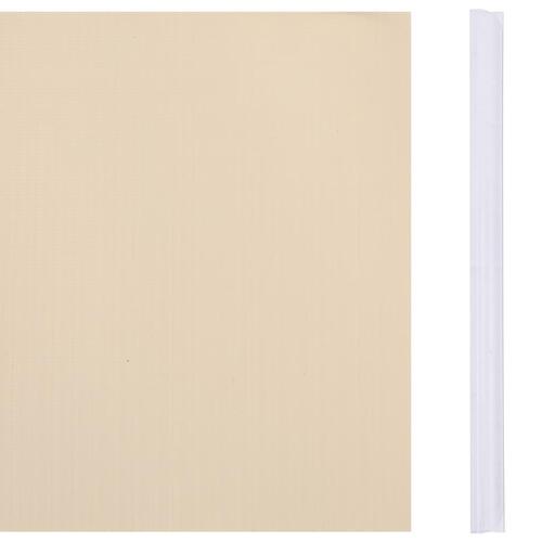 Haveskærm 35x0,19 m PVC cremefarvet