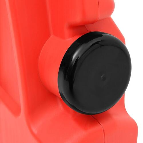Foldbar vejafspærring 210x50x105 cm rød
