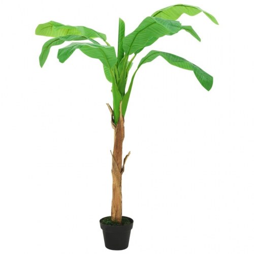 Kunstig bananpalme med potte 180 cm grøn