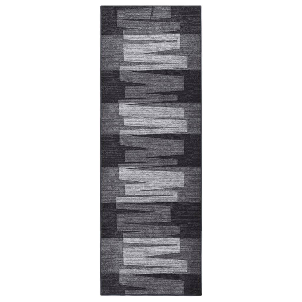 Tæppeløber 67x200 cm skridsikker bagside antracitgrå