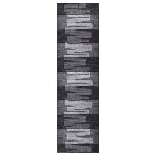 Tæppeløber 67x250 cm skridsikker bagside antracitgrå