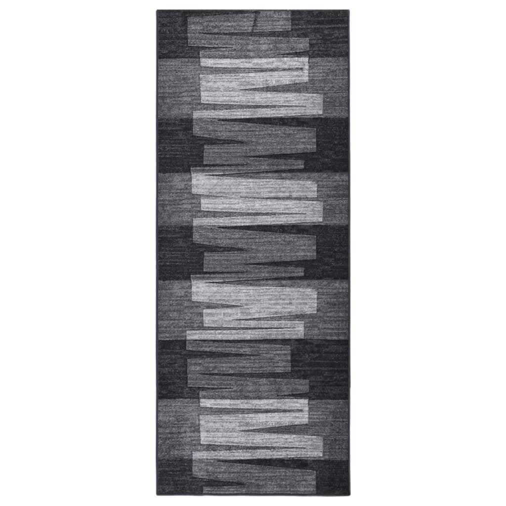 Tæppeløber 80x200 cm skridsikker bagside antracitgrå