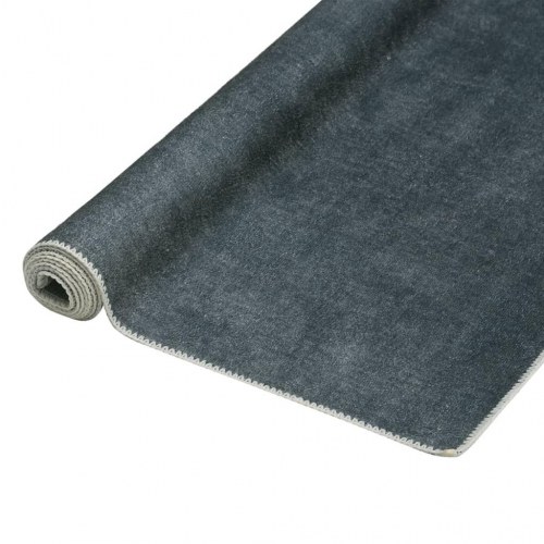 Gulvtæppe vaskbart og foldbart 160x230 cm polyester grå