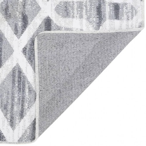 Tæppeløber med tryk vaskbar sammenfoldelig 80x200 cm polyester