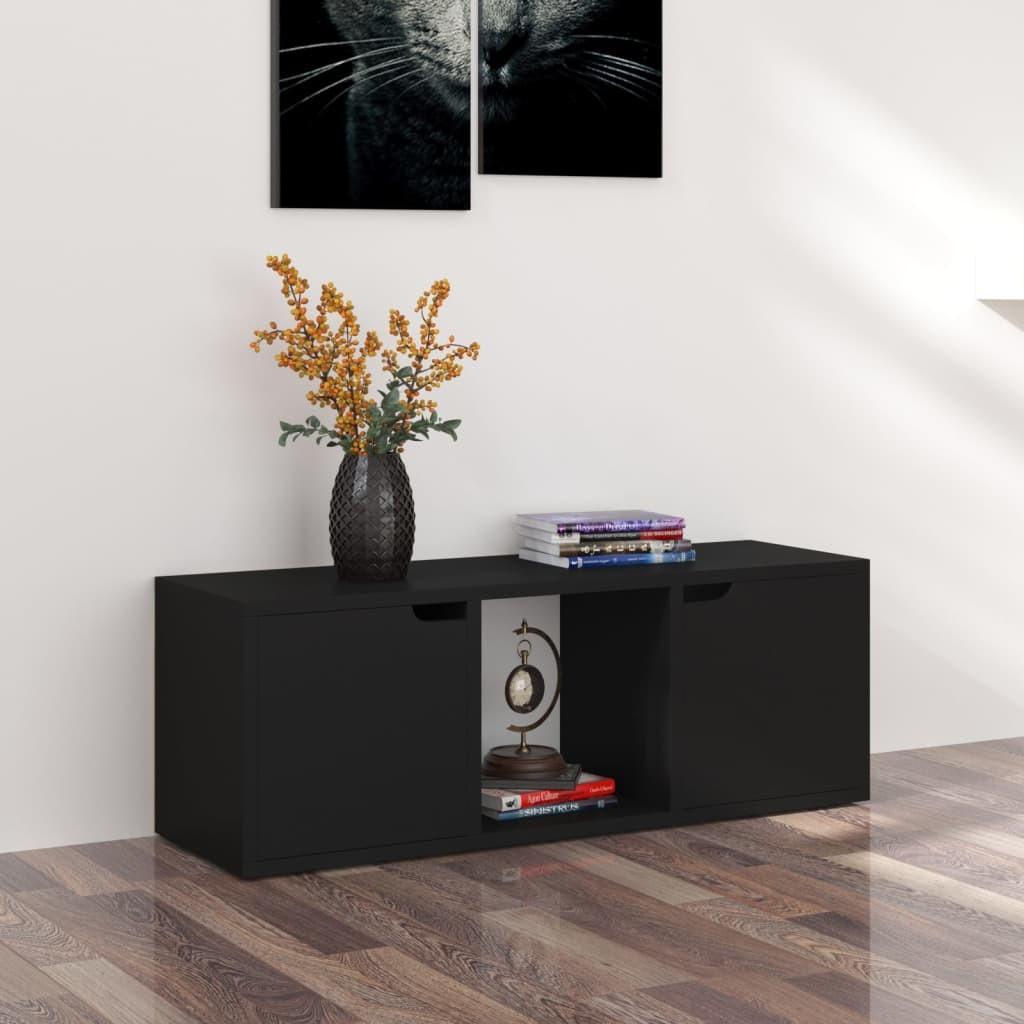 Tv-skab 88,5x27,5x30,5 cm spånplade sort