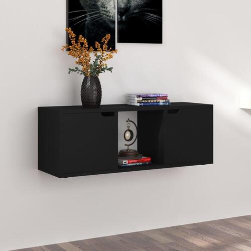 Tv-skab 88,5x27,5x30,5 cm spånplade sort