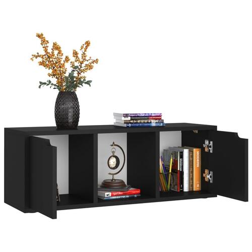 Tv-skab 88,5x27,5x30,5 cm spånplade sort
