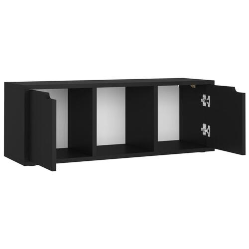 Tv-skab 88,5x27,5x30,5 cm spånplade sort