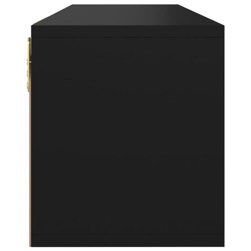 Tv-skab 88,5x27,5x30,5 cm spånplade sort