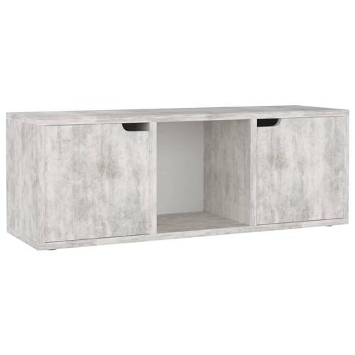 Tv-skab 88,5x27,5x30,5 cm spånplade betongrå