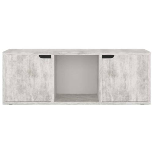 Tv-skab 88,5x27,5x30,5 cm spånplade betongrå